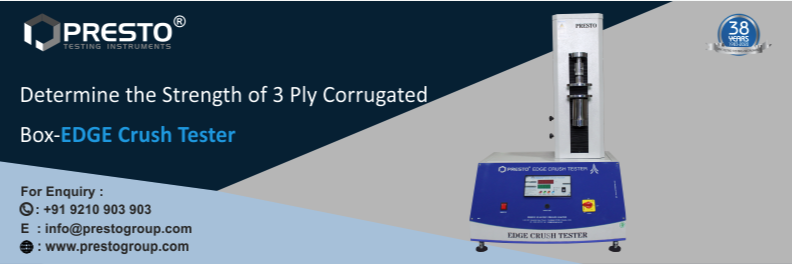 Determine the Strength of 3 Ply Corrugated Box - Edge Crush Tester